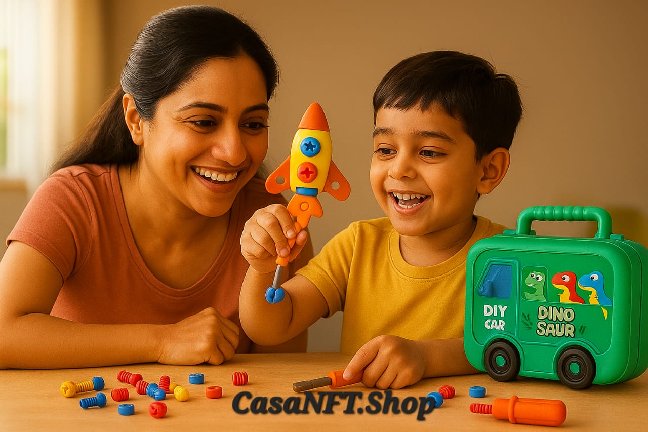 3D Screw Puzzle Box - 100% Safe Drill Screw Tool Set for Kid's