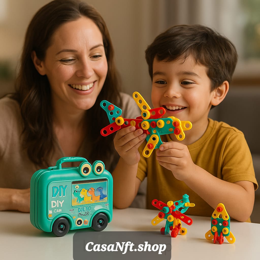 3D Screw Puzzle Box - 100% Safe Drill Screw Tool Set for Kid's