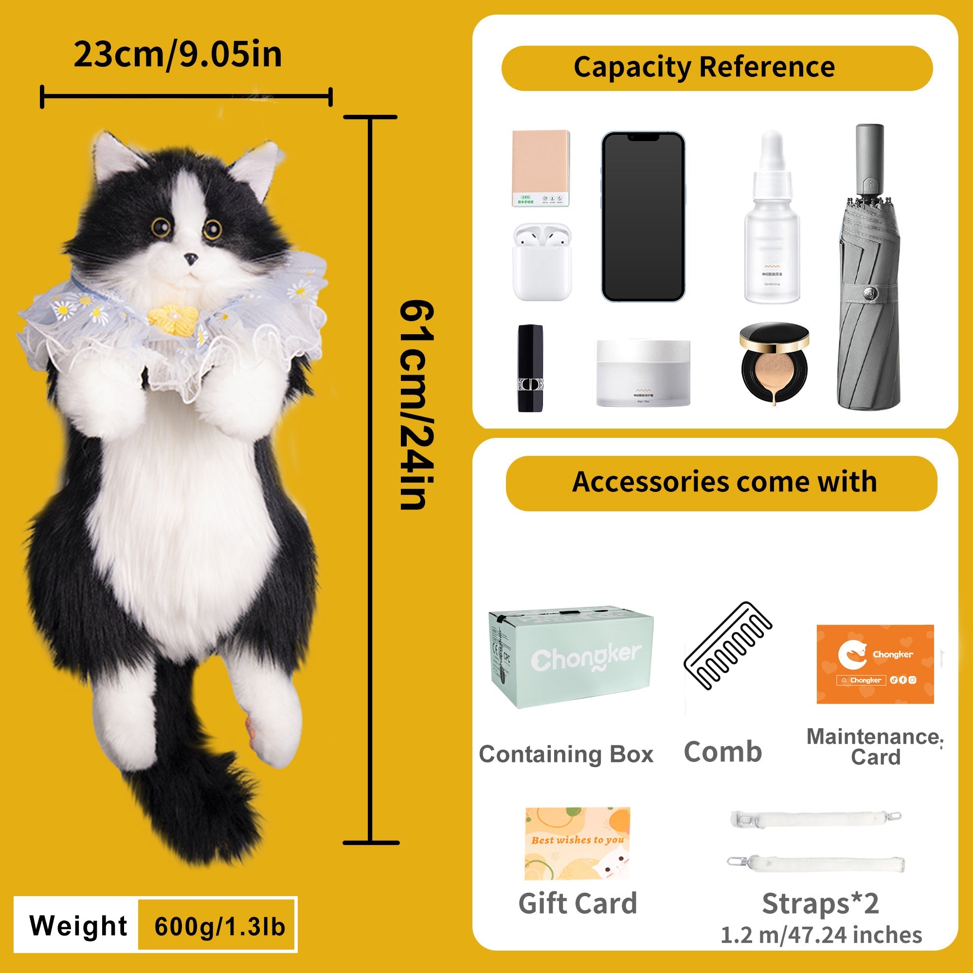CasaNFT Cat Backpack – Cute Bag for Cat Fans Daily Companion